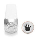 New! 1 Impressart Paw Print Design Stamp 6mm ~ Ideal For Metal, Wood, Leather & More